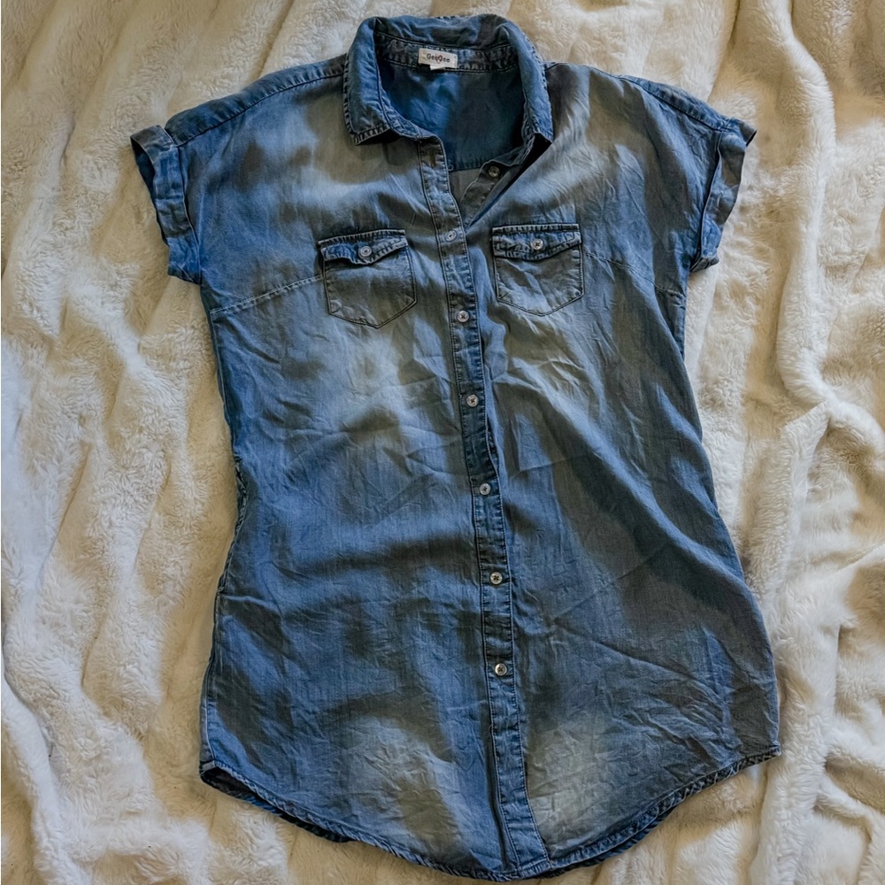 GeeGee Button-Up Shirt Dress